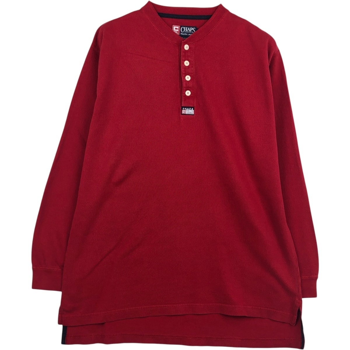 古着 ラルフローレン Ralph Lauren CHAPS チャップス ヘンリーネック サーマルロングTシャツ メンズL相当/eaa628363