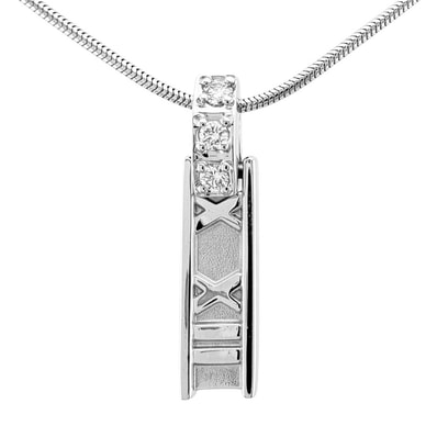 ティファニー アトラスバー ネックレス 18金 K18ホワイトゴールド ダイヤモンド レディース TIFFANY&Co. 中古