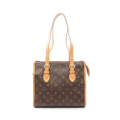 ルイ・ヴィトン LOUIS VUITTON ポパンクール オ トートバッグ バッグ PVCコーティングキャンバス レザー モノグラム レディース ブラウン系 M40007 【中古】