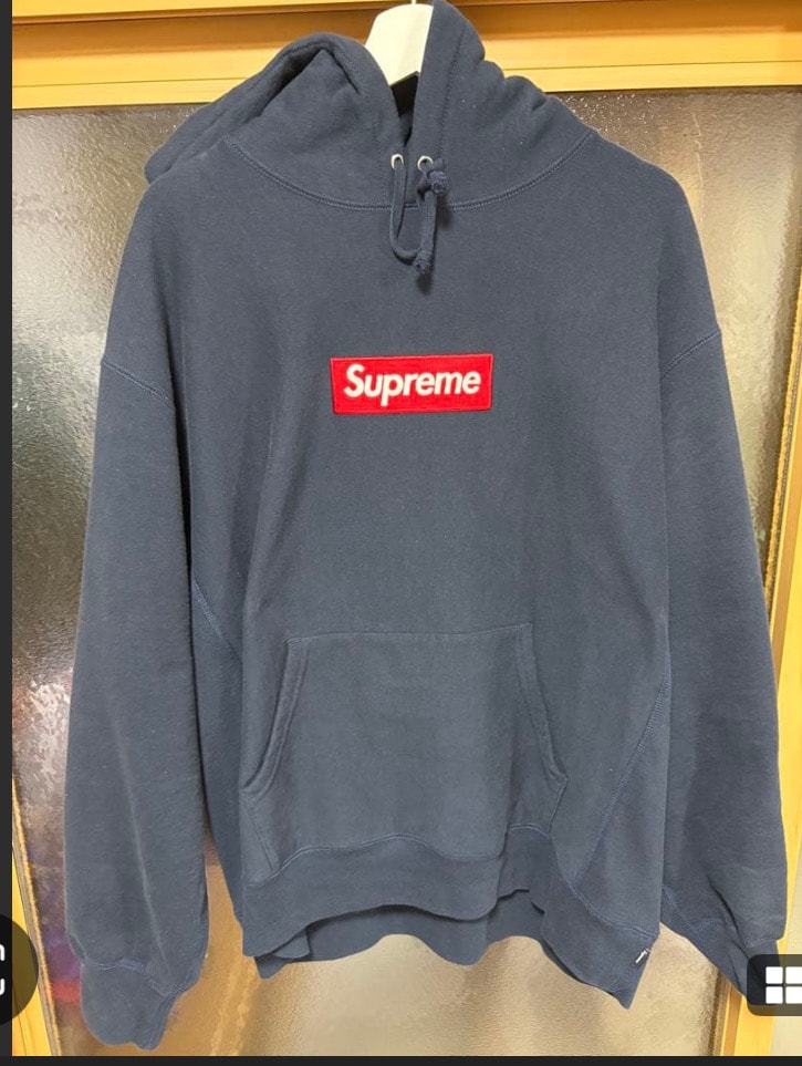 Supreme Box Logo Hooded Sweatshirt "Navy" (24FW)