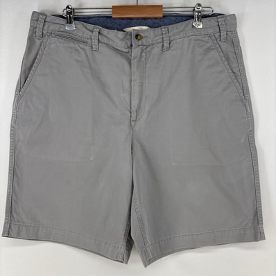 古着 ポロバイラルフローレン Polo by Ralph Lauren ショートパンツ チノパン ワンポイントロゴ ジップ ハーフパンツ w38 グレー メンズ