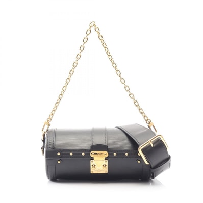 ルイ・ヴィトン LOUIS VUITTON パピヨン トランク ハンドバッグ バッグ レザー エピ ノワール レディース ブラック系 M58655 【中古】