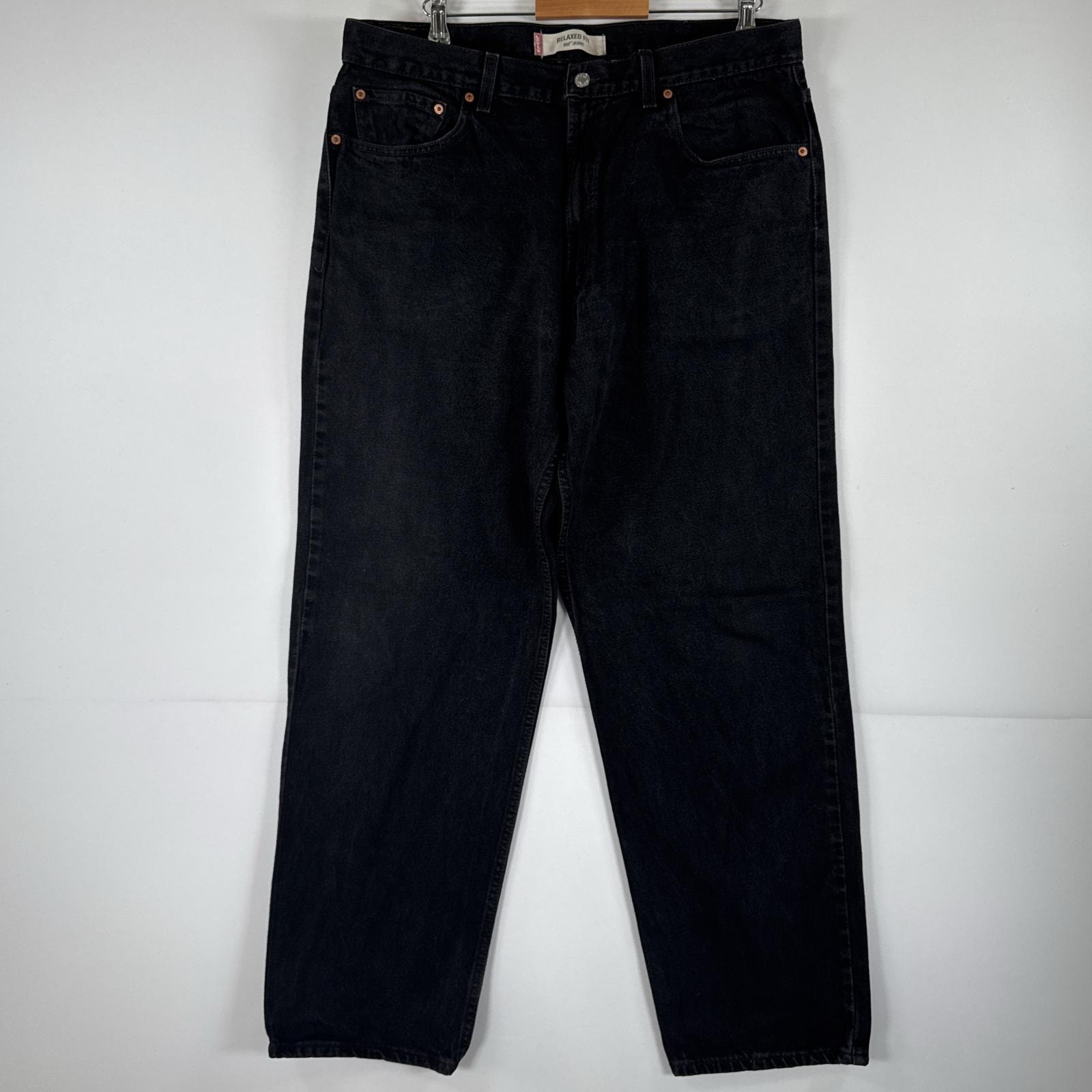 古着 リーバイス Levi's デニムパンツ 550ジーパン テーパード 大きいサイズ ジップフライ ジーンズ ビッグサイズ w40 L32 ブラック メンズ