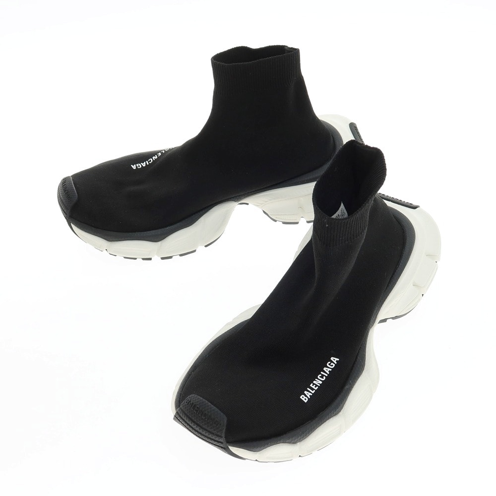 【中古】【未使用】バレンシアガ BALENCIAGA 3XL SOCK リサイクルニット スニーカー ブラック【サイズ26.5】【メンズ】