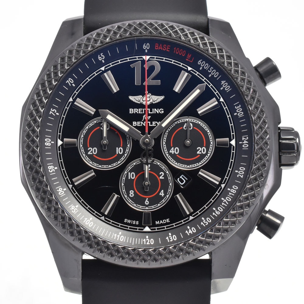 ブライトリング BREITLING M41390 ベントレーバーナート42 限定1000本 ブラック 自動巻き メンズ 内箱付き 腕時計 H#147744