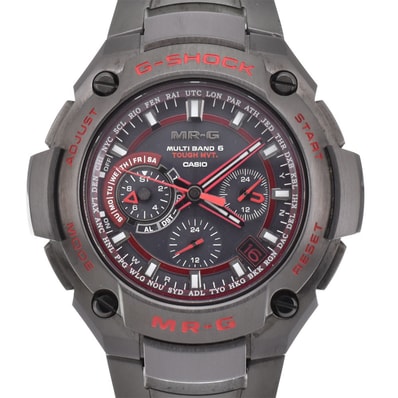 値下 カシオ CASIO MRG-8100R-1AJR G-SHOCK 世界限定50本 ソーラー電波 メンズ 美品 保証書付き Q#146114