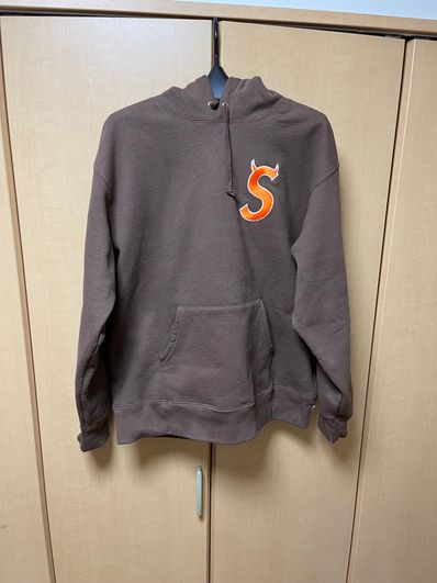 Supreme S Logo Hooded Sweatshirt "Brown" (22FW)