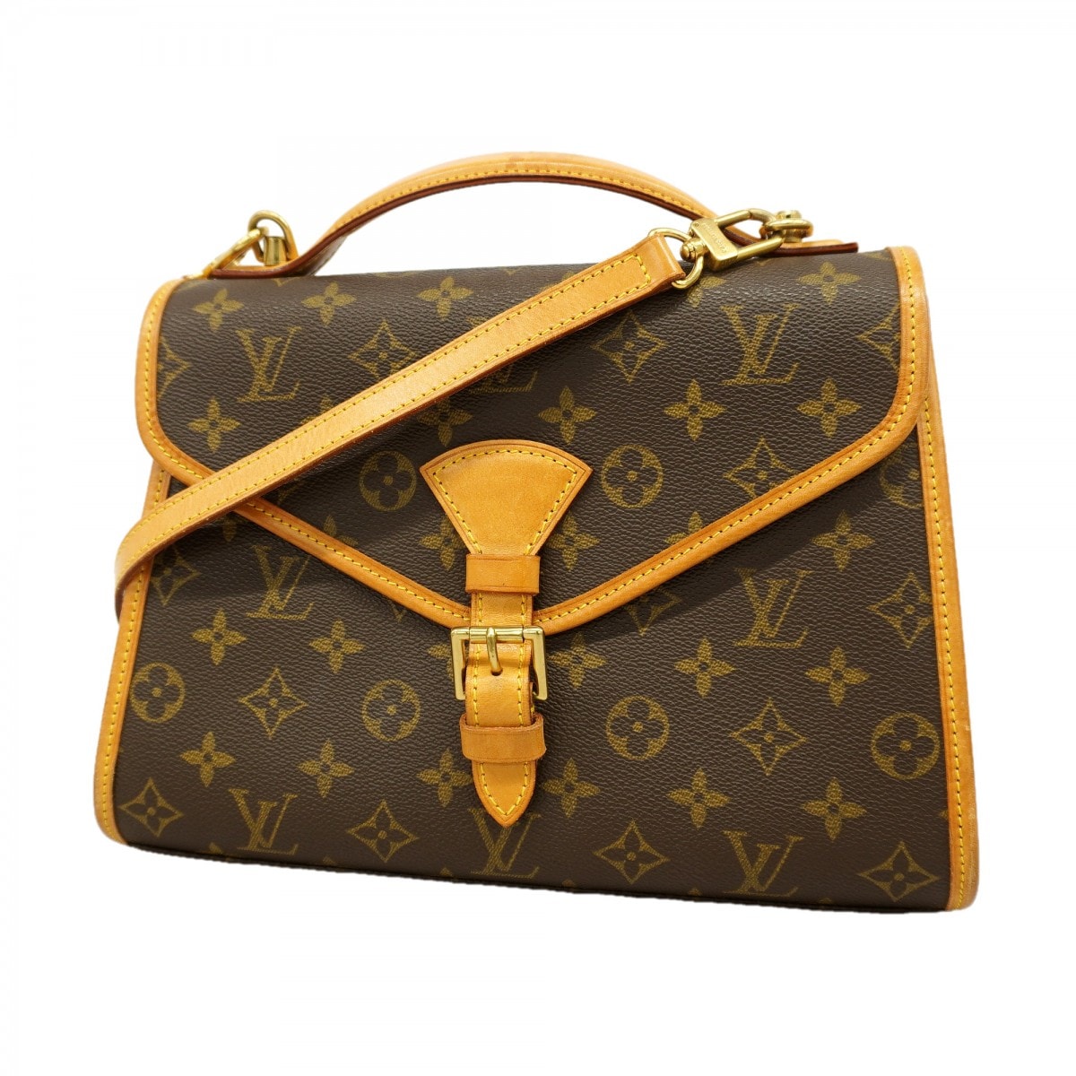 【6gd5263】ルイヴィトン ハンドバッグ モノグラム ベルエア M51122 ブラウン 2wayバッグ【中古】レディース