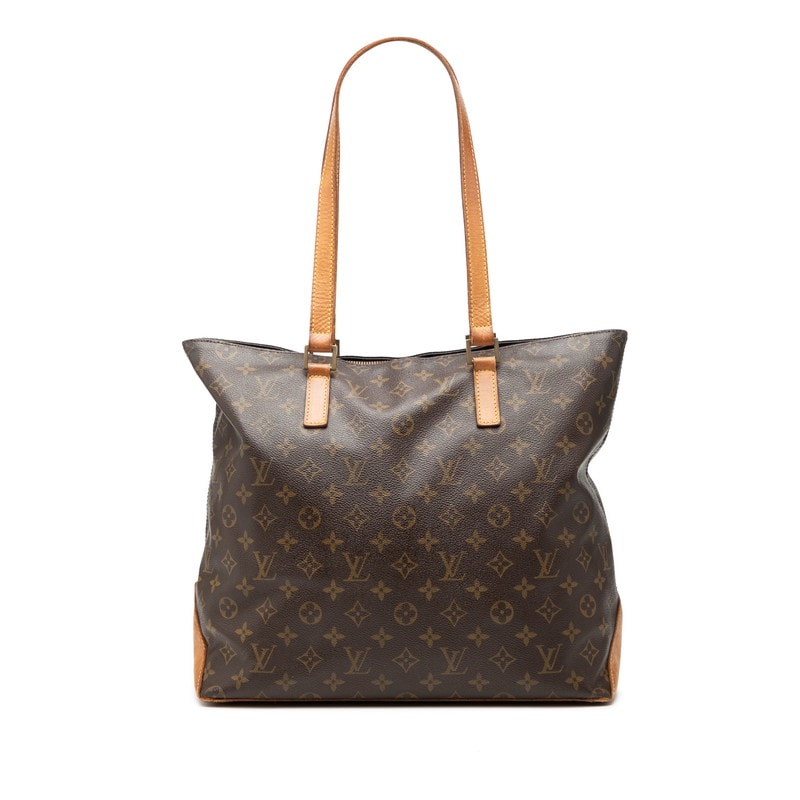 ルイ ヴィトン モノグラム カバメゾ ショルダーバッグ トートバッグ M51151 ブラウン PVC レザー レディース LOUIS VUITTON 【中古】