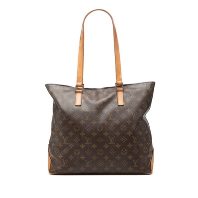 ルイ ヴィトン モノグラム カバメゾ ショルダーバッグ トートバッグ M51151 ブラウン PVC レザー レディース LOUIS VUITTON 【中古】