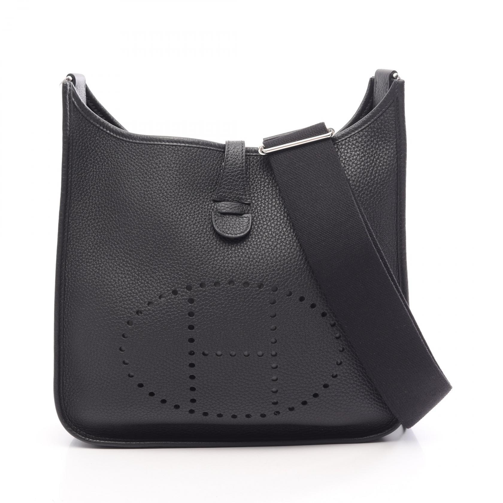 エルメス HERMES エヴリン 3 トロワ PM ショルダーバッグ バッグ レザー トリヨンクレマンス トリヨンクレマンス Z刻印(2021年製造) レディース ブラック系 【中古】