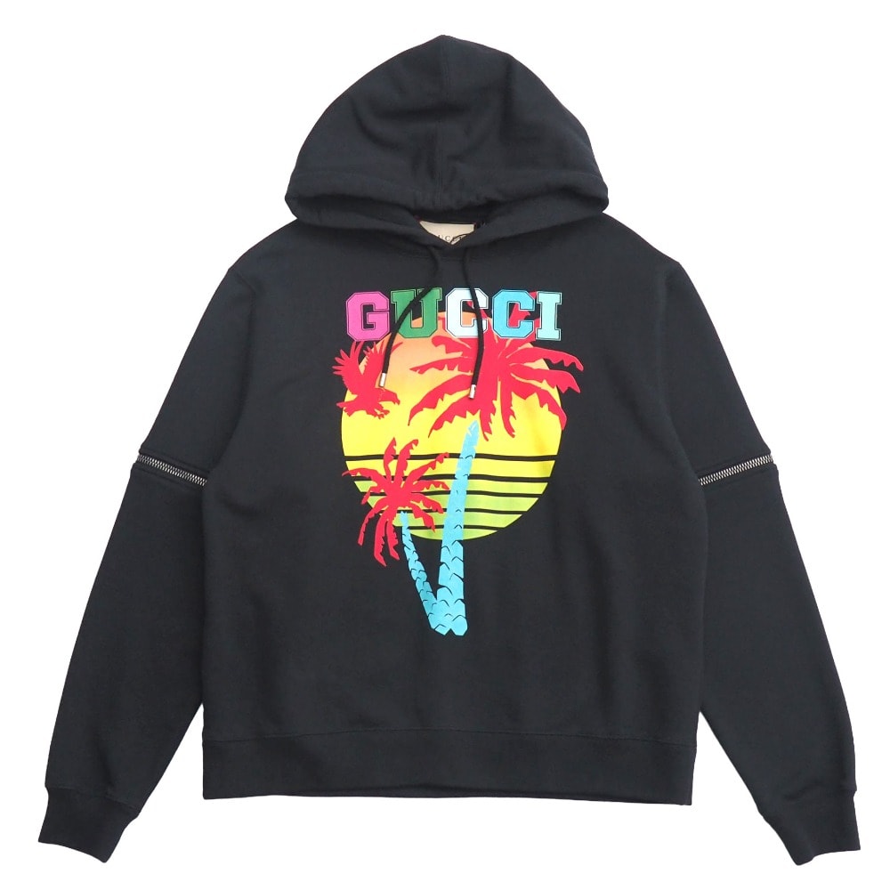■未使用品■2022年製■GUCCI グッチ パーカー サイズS スウェット フーディー ロゴプリント イタリア製 20260604/RA9596