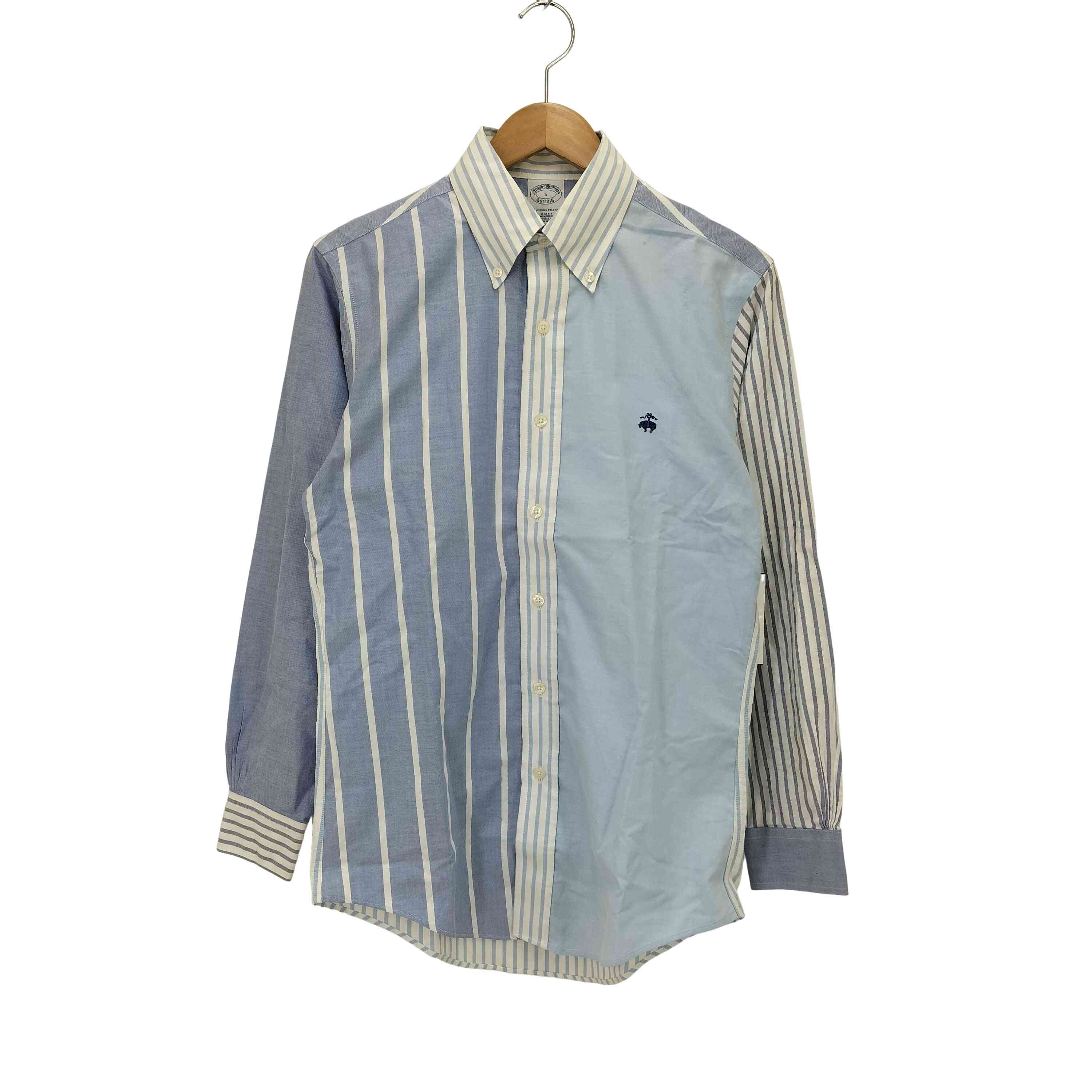 SLIM FIT ボタンダウンストライプシャツ【1142371310742】