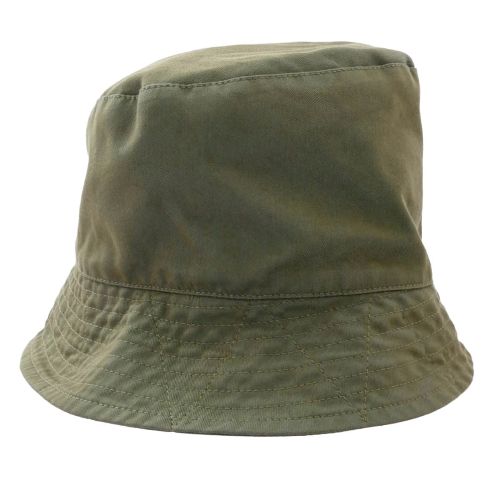 Engineered Garments エンジニアードガーメンツ 帽子 116311502251001 QT227 Bucket Hat-PC Iridescent Heavy Twill ヘビーツイル バケットハット カーキ系 L【中古】