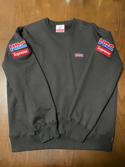 Supreme x Honda x Fox Racing Crewneck "Black"
