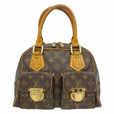 【6dc2658】ルイヴィトン ハンドバッグ モノグラム マンハッタンPM M40026 ブラウン【中古】レディース