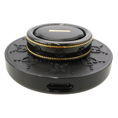 GUCCI グッチ x OURA インターロッキング スマートリング ブラック系 約24号【極上美品】【中古】