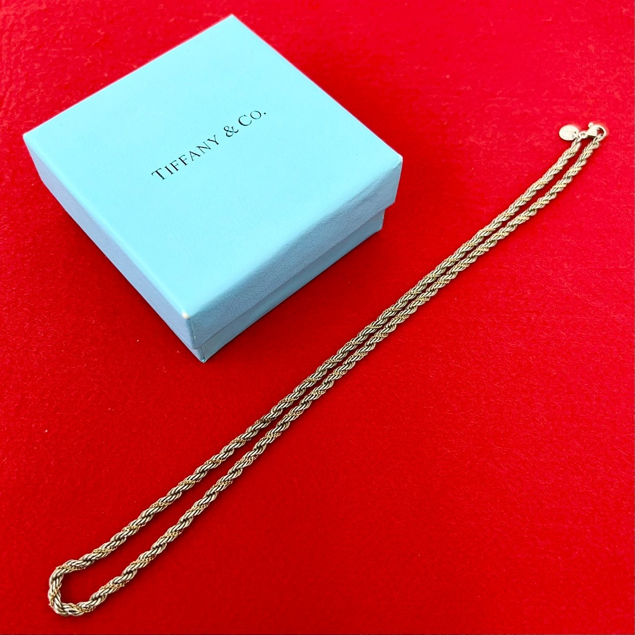 TIFFANY&Co. ティファニー ツイストロープ コンビ ネックレス シルバー925 K18イエローゴールド ネックレス シルバー
38019