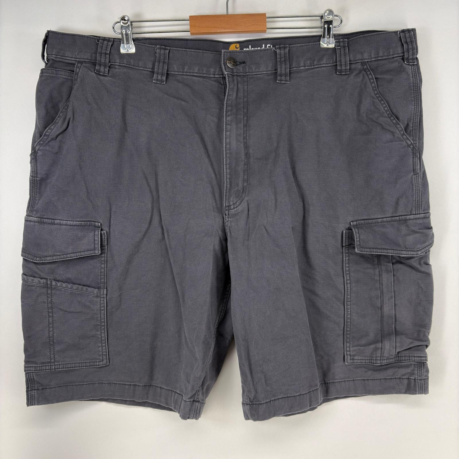 古着 カーハート Carhartt ショートパンツ ワークパンツ カーゴ ハーフパンツ ワンポイント w46  グレー メンズ