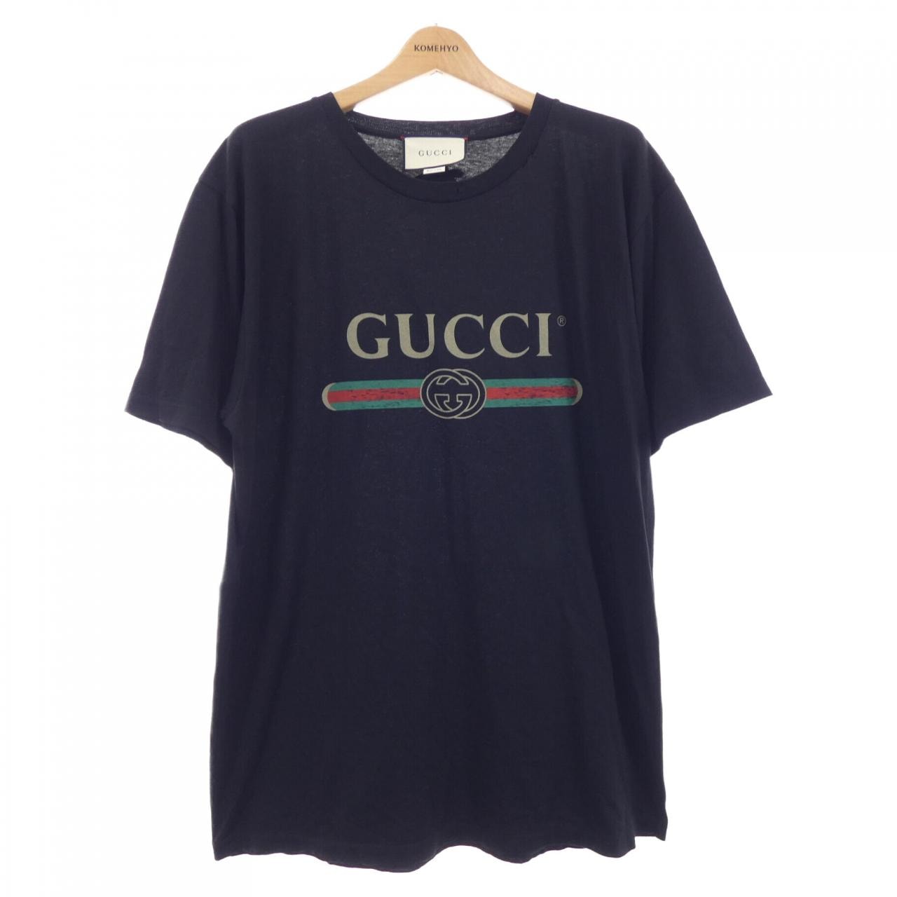 グッチ GUCCI GUCCI ロゴ オーバーサイズ コットン Tシャツ 457095-X5L89 Tシャツ