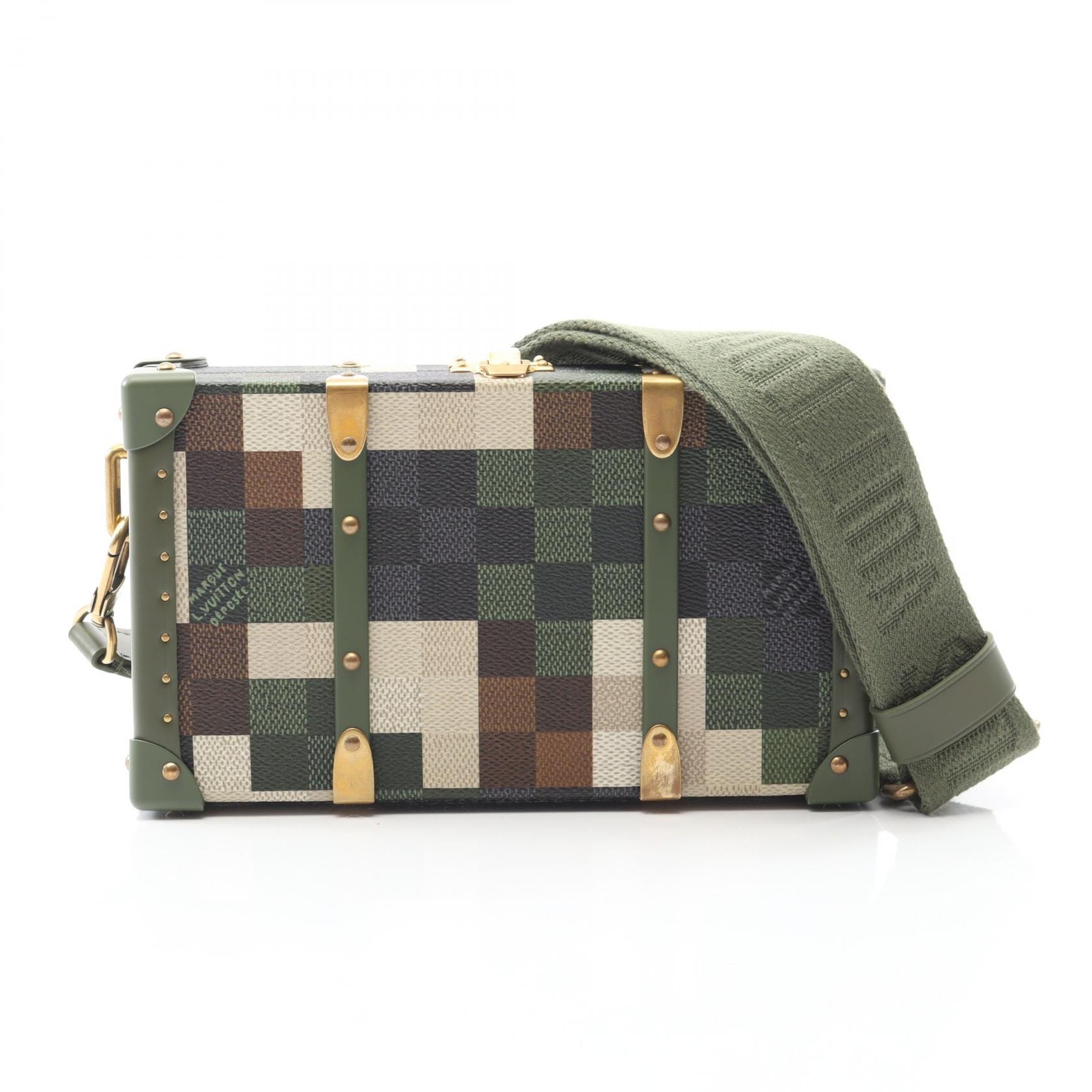 ルイ・ヴィトン LOUIS VUITTON ネオ ウォレット トランク ショルダーバッグ バッグ PVCコーティングキャンバス レザー ダモフラージュ メンズ カーキ系 / マルチカラー M10489 【中古】