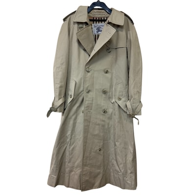バーバリー BURBERRY トレンチコート ノバチェック裏地 ヴィンテージ ベージュ