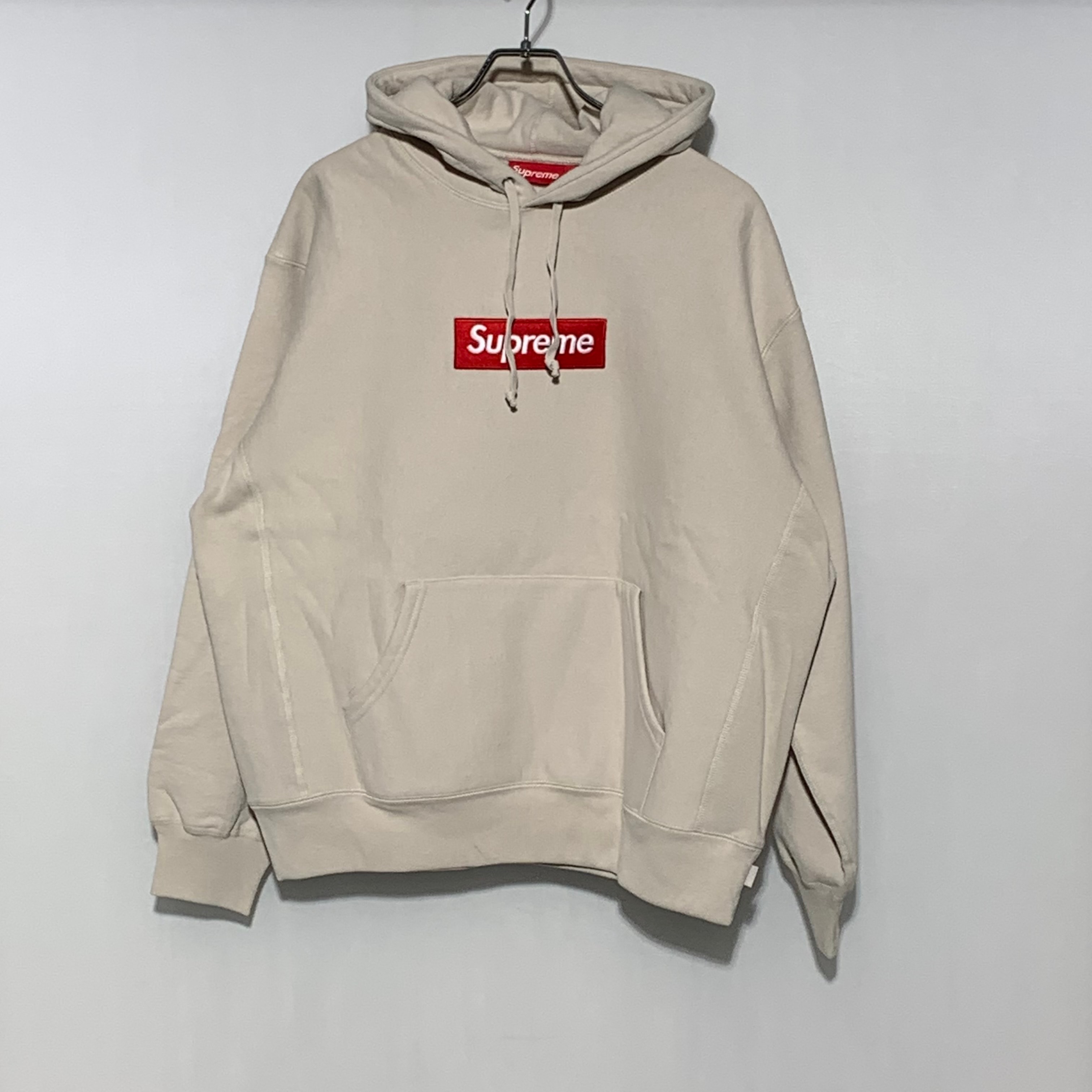 Supreme Box Logo Hooded Sweatshirt "Stone" (24FW)