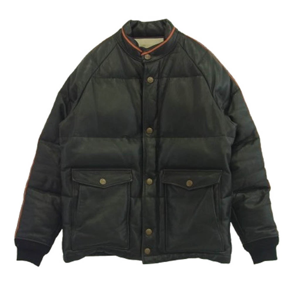 TENDERLOIN テンダーロイン ジャケット T-RACING LEATHER レザー ダウンジャケット ブラック系【中古】