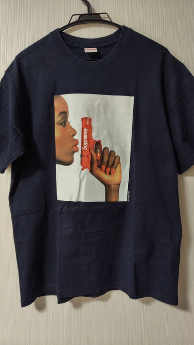 Supreme Water Pistol Tee "Navy"