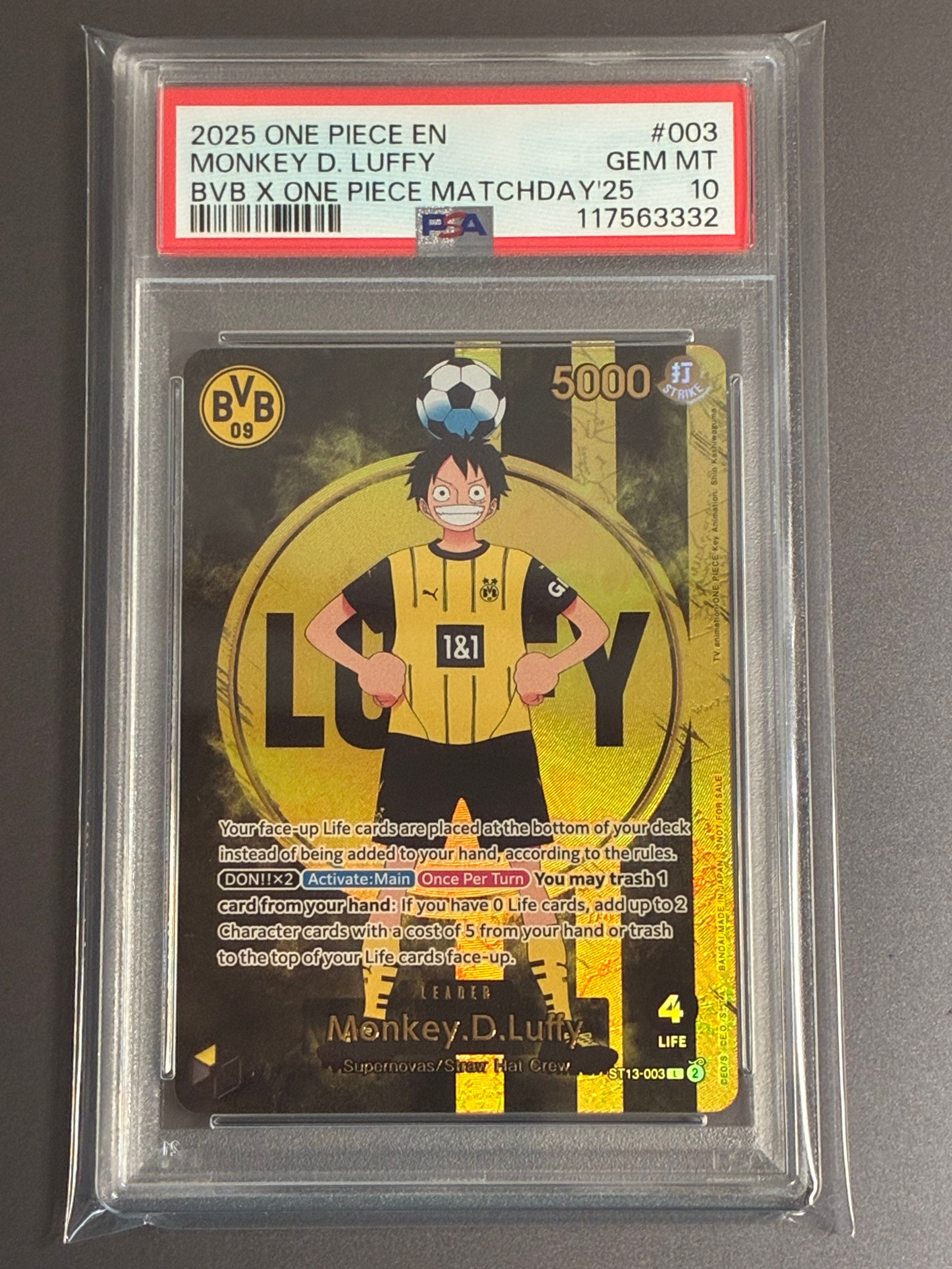 モンキー・D・ルフィ L [ST13-003]【英語版】(プロモーションカード「ボルシアドルトムント × ONE PIECE マッチデー 2025」)