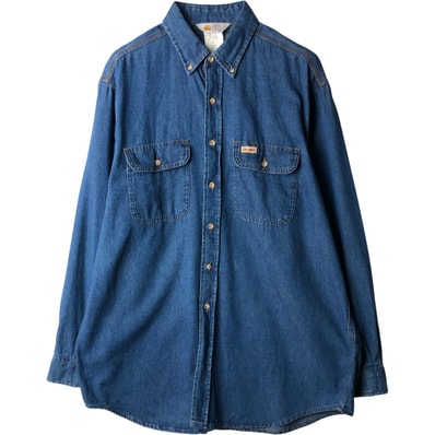 古着 カーハート Carhartt 長袖 デニムシャツ メンズL相当/eaa634873