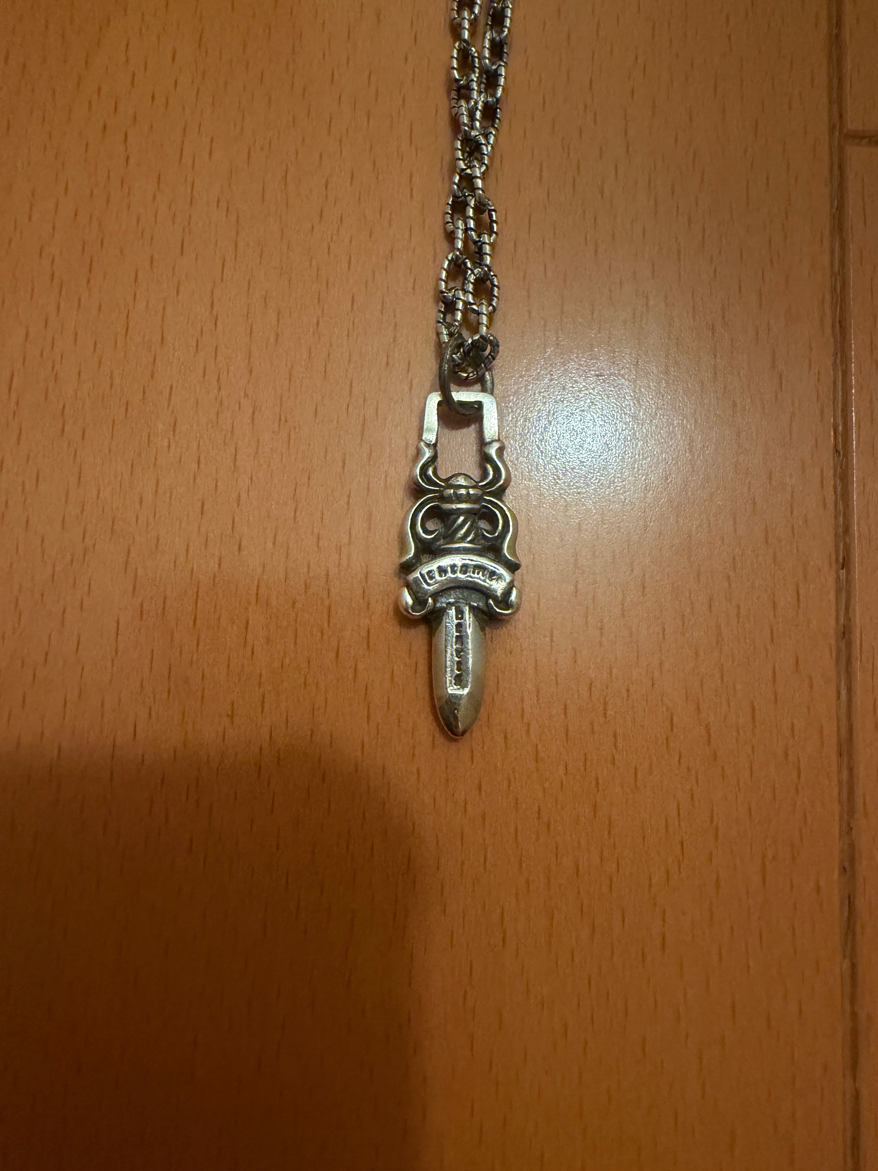 Chrome Hearts #5 Dagger Charm Zip 1 "Silver"