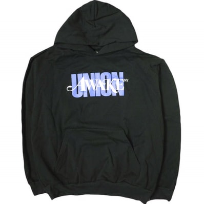 AWAKE NY x UNION アウェイク ニューヨーク ユニオン 別注 30th Anniversary Logo Hoodie 裏起毛 スウェットプルオーバーパーカー XL BLACK トップス g17172