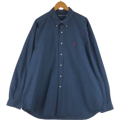 古着 ラルフローレン Ralph Lauren BLAKE 長袖 ボタンダウンシャツ メンズXXL相当/eaa541797