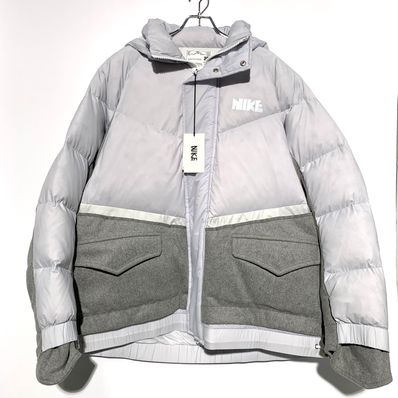 Nike x Sacai Mens Down Parka "Pure Platinum"