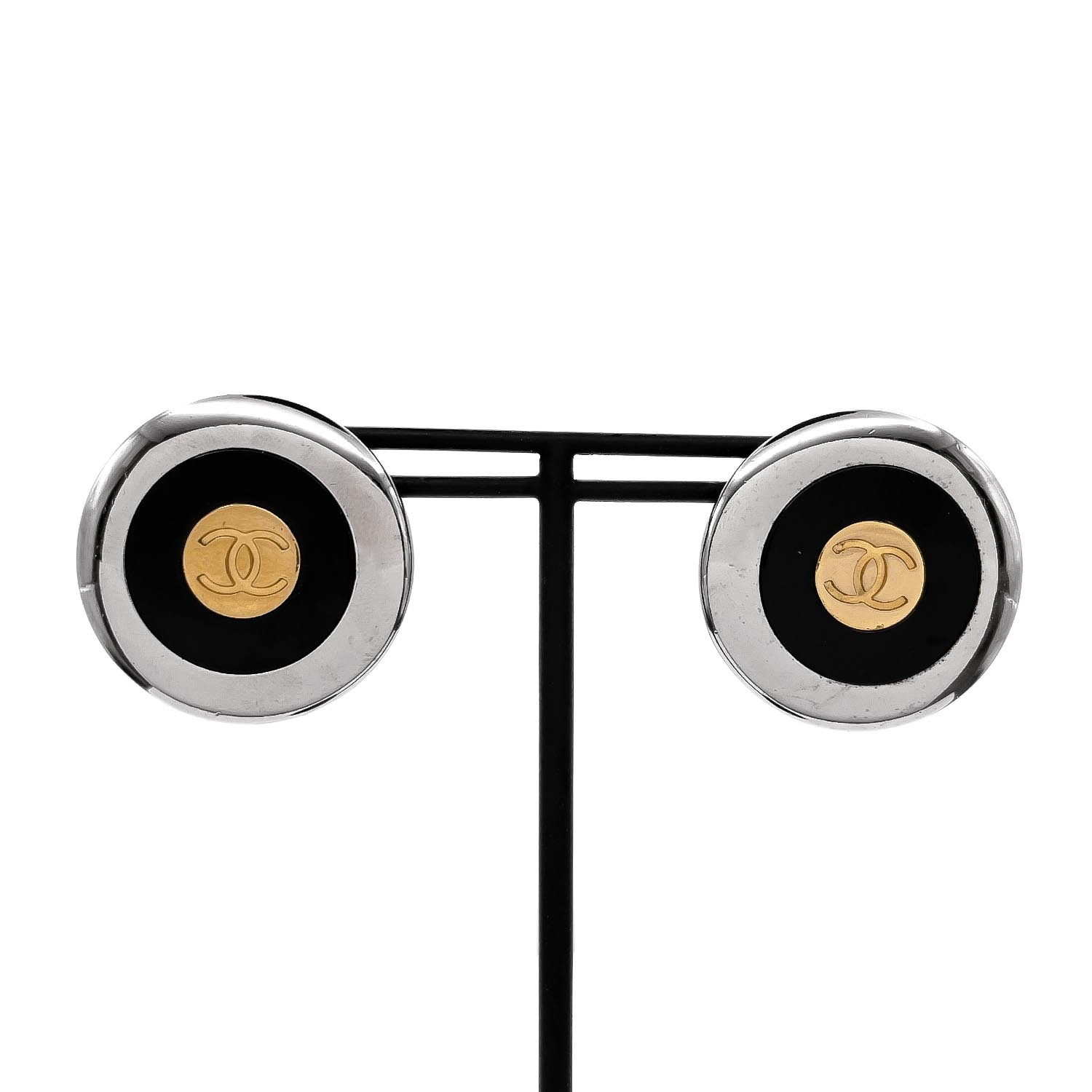 CHANEL シャネル ラウンド イヤリング
メタル シルバー レディース
【中古】