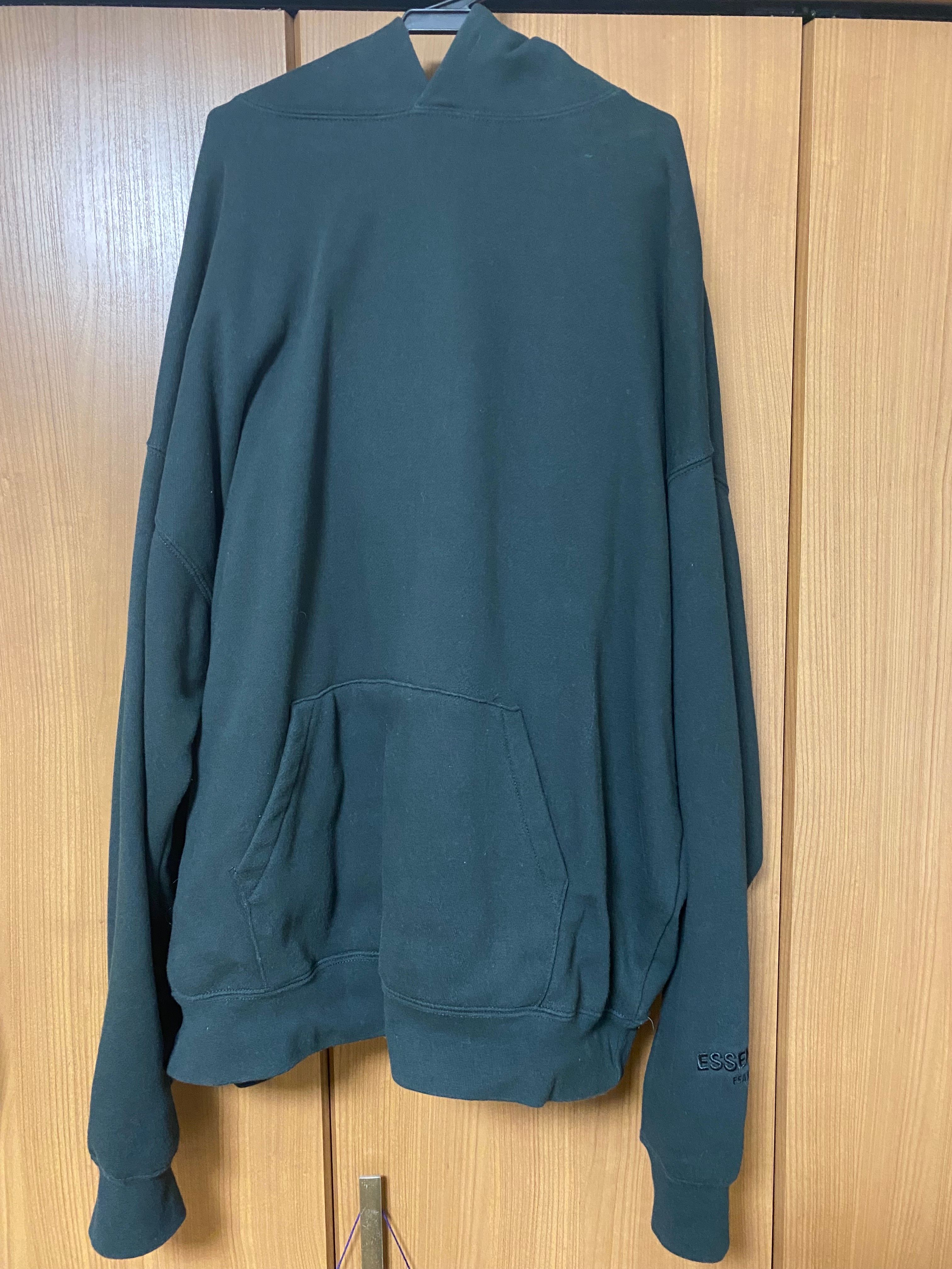 FEAR OF GOD ESSENTIALS 3M Logo Pullover Hoodie "Black"