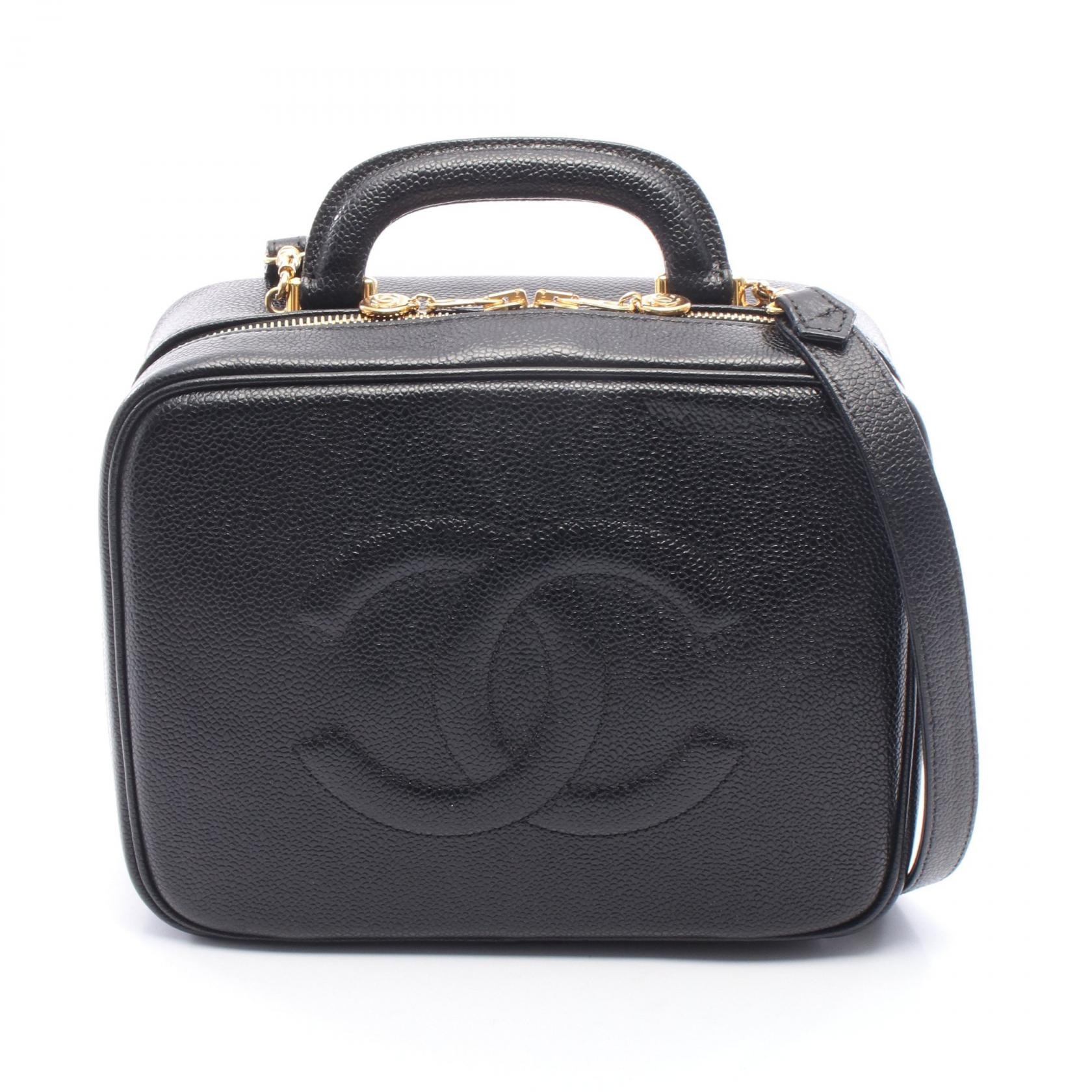 シャネル CHANEL ココマーク バニティ 2WAY ハンドバッグ バッグ キャビアスキン(グレインドカーフ) レディース ブラック系 【中古】