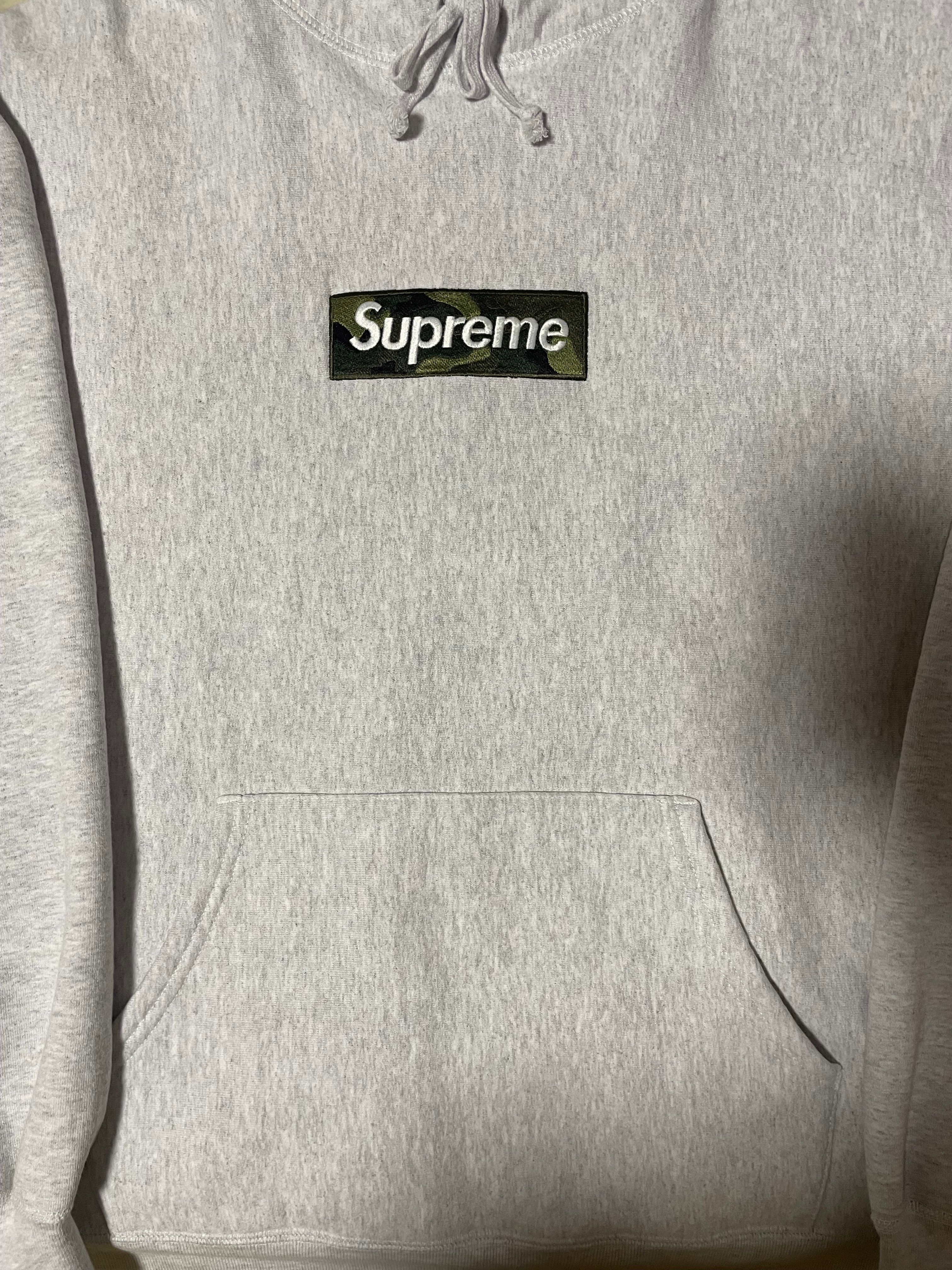 Supreme Box Logo Hooded Sweatshirt "Ash Grey" (23FW)