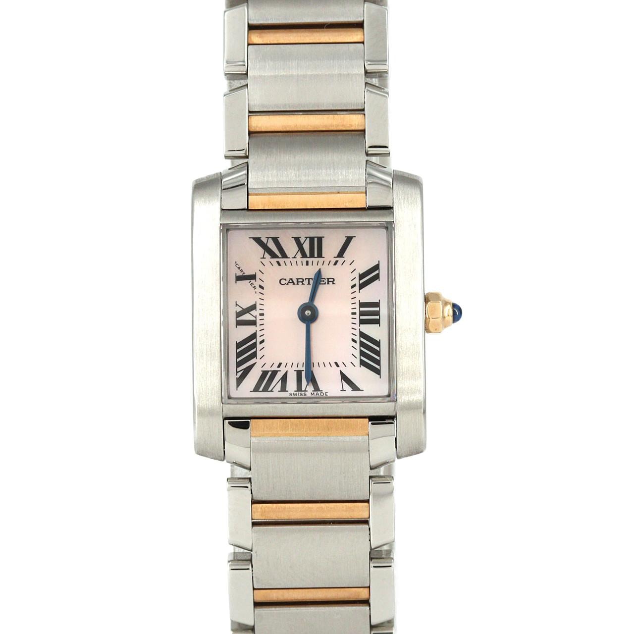 カルティエ タンクフランセーズSM PGコンビ W51027Q4 SSxPG クォーツ