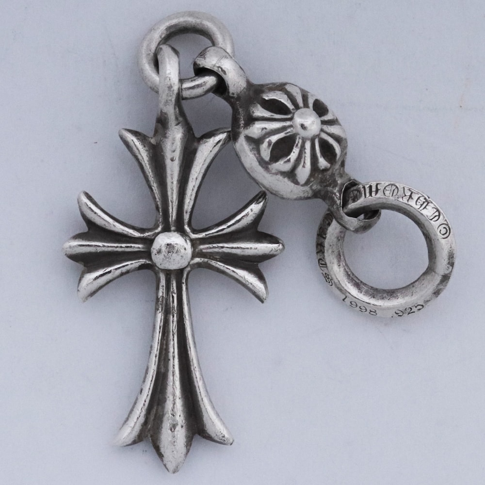 Chrome Hearts 1 Ball Tiny CH Cross Charm "Silver"