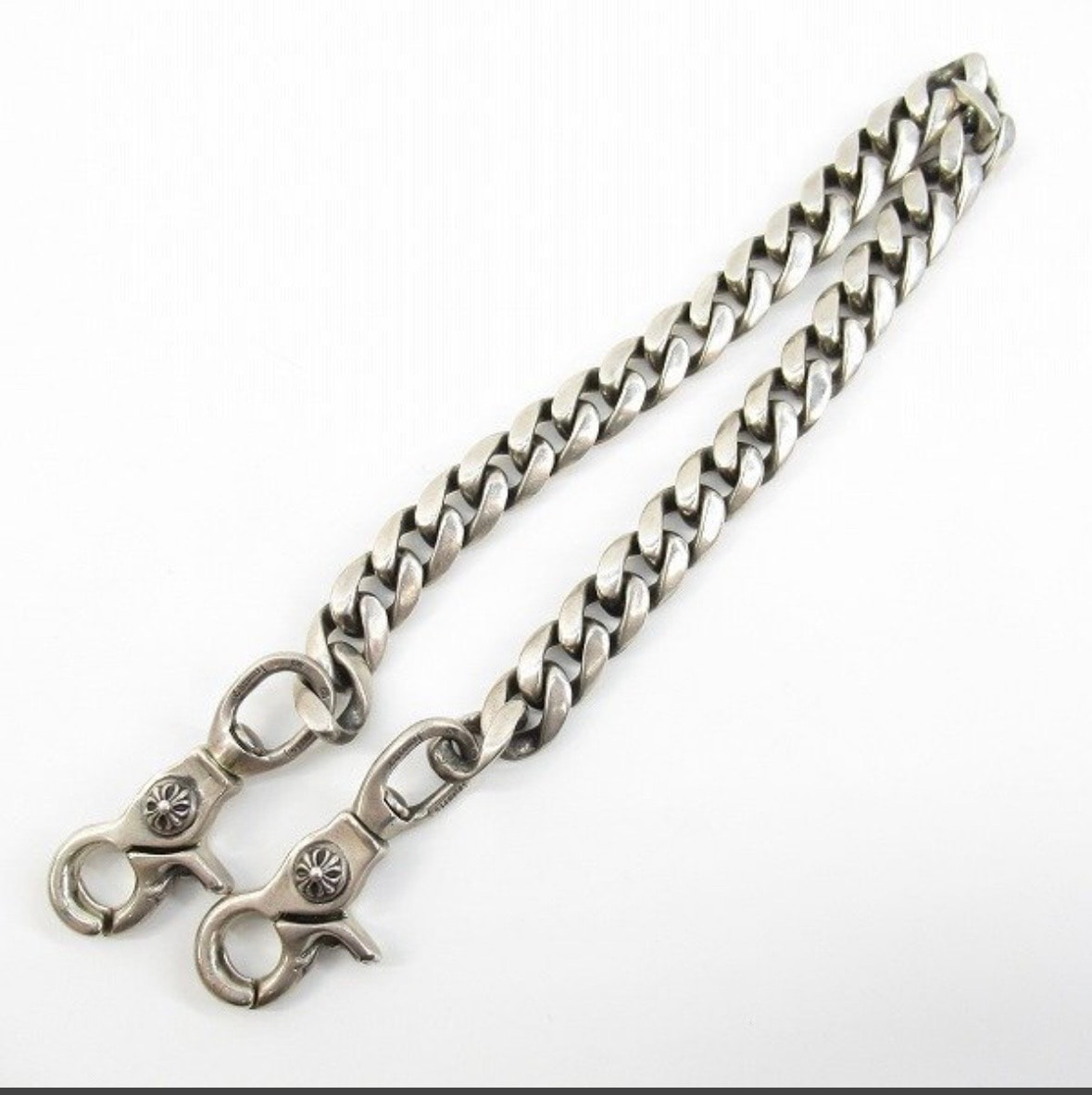 クロムハーツ クラシックウォレットチェーン ロング 2クリップ SV925 "シルバー"