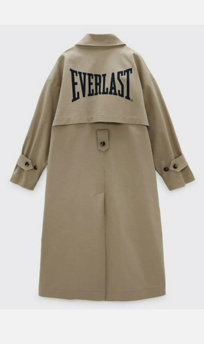 新品 ZARA × EVERLAST ステンカラーコート トレンチコート エバーラスト