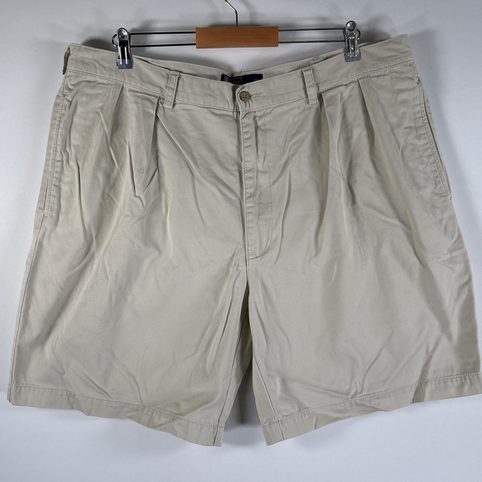 古着 90's/90年代 ポロバイラルフローレン Polo by Ralph Lauren ショートパンツ チノパン ポロチノ 大きいサイズ w42  ベージュ メンズ