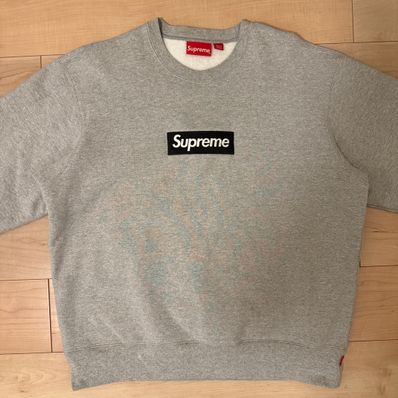 Supreme Box Logo Crewneck "Heather Grey" (22FW)
