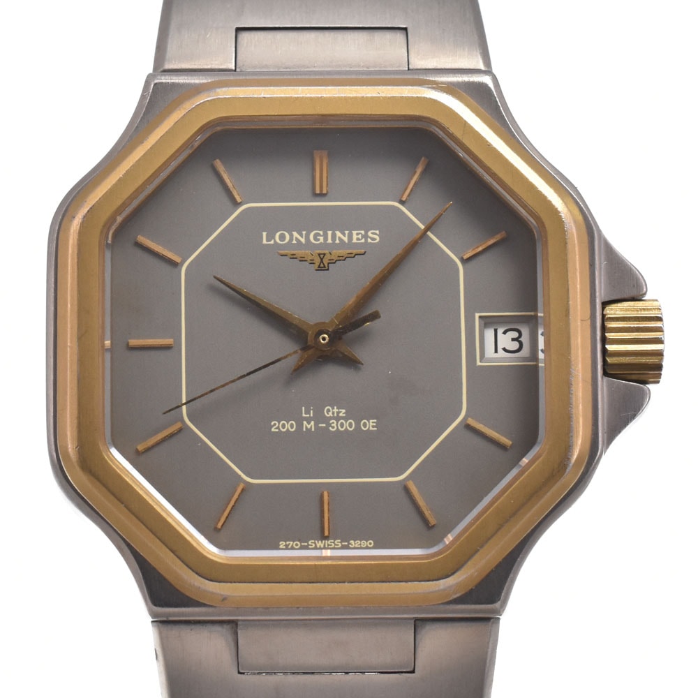ロンジン LONGINES グレー クォーツ メンズ 腕時計 M#150806
