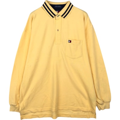 古着 90年代~ トミーヒルフィガー TOMMY HILFIGER 長袖 ポロシャツ メンズL相当 ヴィンテージ/eaa643239