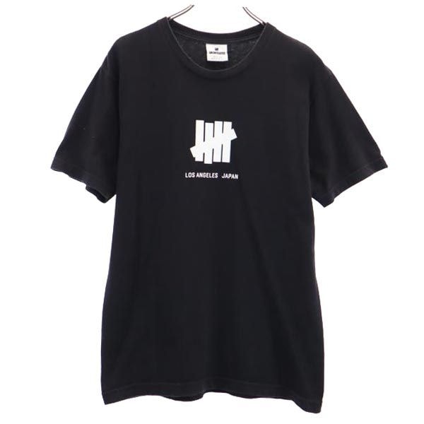 UNDEFEATED アンディフィーテッド ロゴプリント 半袖 Tシャツ M ブラック系