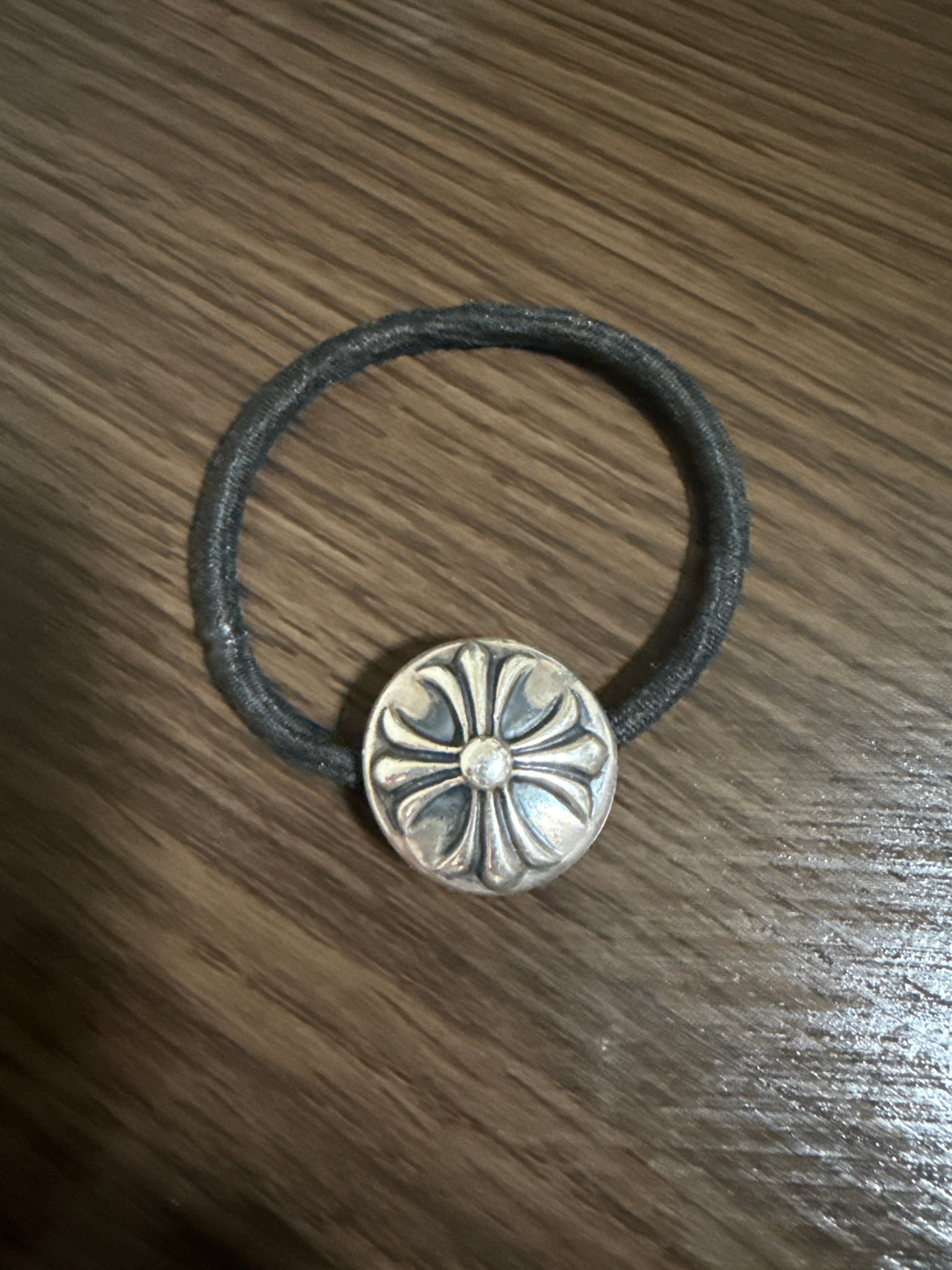 Chrome Hearts Hair Band # 2 Cross Bracelet "Black"