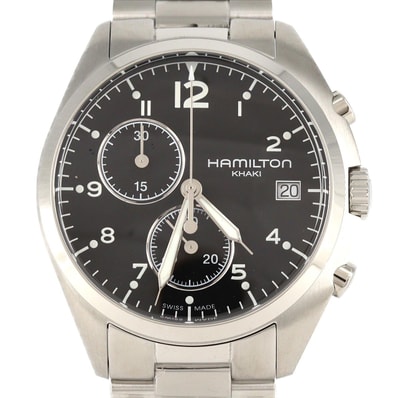 【新品】ハミルトン カーキパイロットパイオニアクロノ H765120/H76512133 SS クォーツ